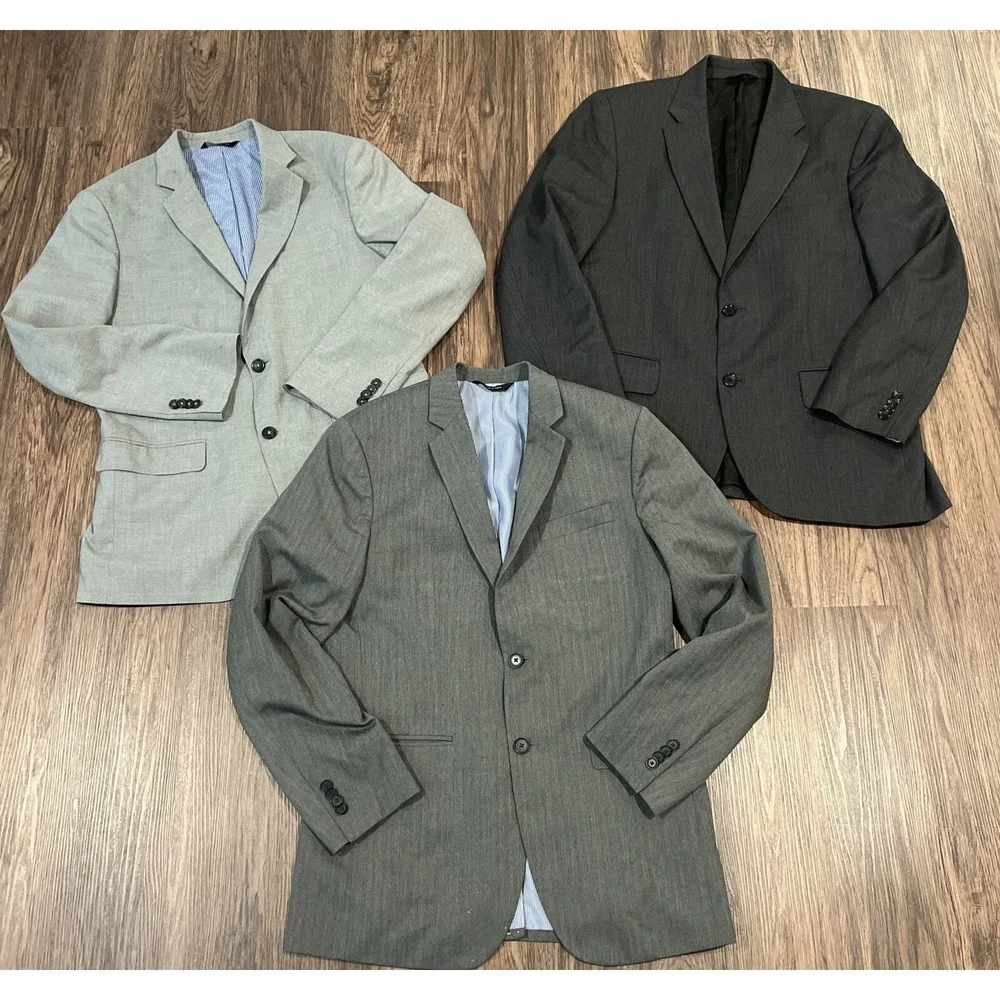 Lot 3 Banana Republic Blazer Mens 40R Tailored Fit Sport Coat Suit Jackets